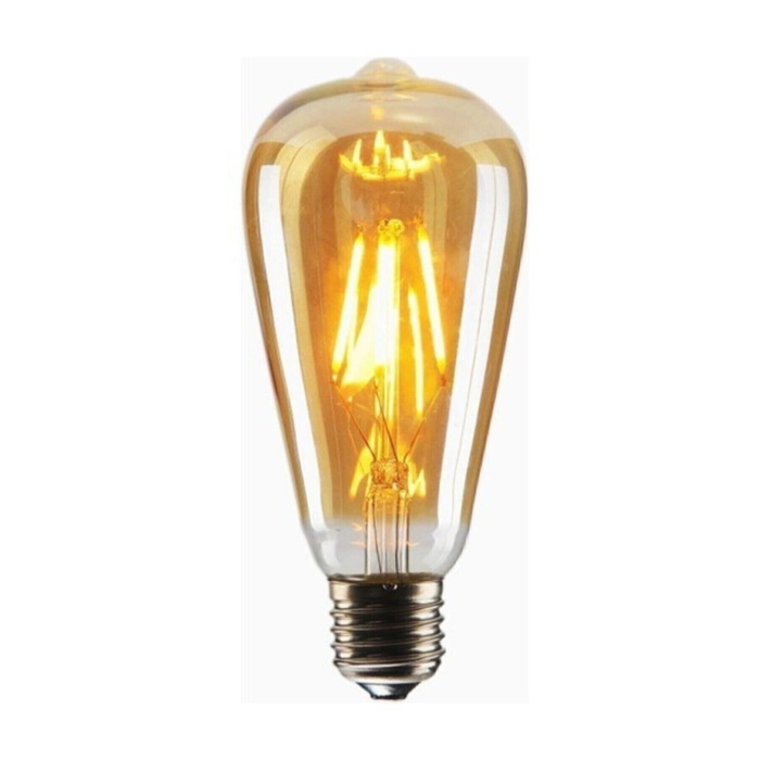 Aral Edison St64 4w Amber Sarı Işık Led Ampul