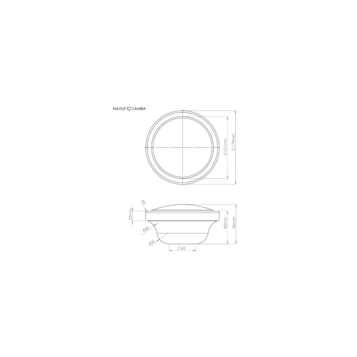 32 Watt Beyaz Smd Led Havuz Ampulu / Par 56