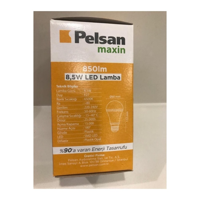 Pelsan Maxin 850lm 8,5w Led Ampul