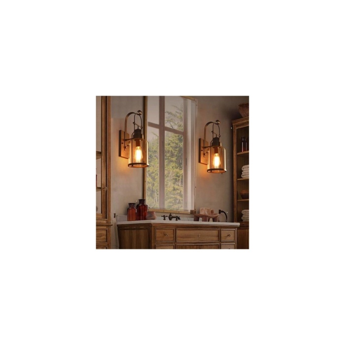 St64 Rustik Led Ampul 4 watt sarı (Amber) ışık