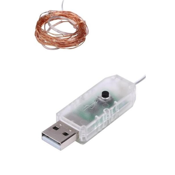 Yılbaşı ve Özel Konsept Dekorasyon 5 Mt USB Bağlantılı Led Işık