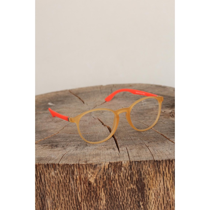 Sarı Renk Oval Turuncu Renk Bayan Gözlük - TJ-GG517