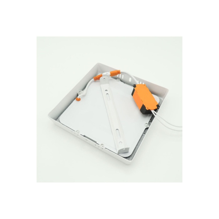 Kare Sıva Üstü 12 Watt Led Panel Armatür Trafolu Gün Işığı