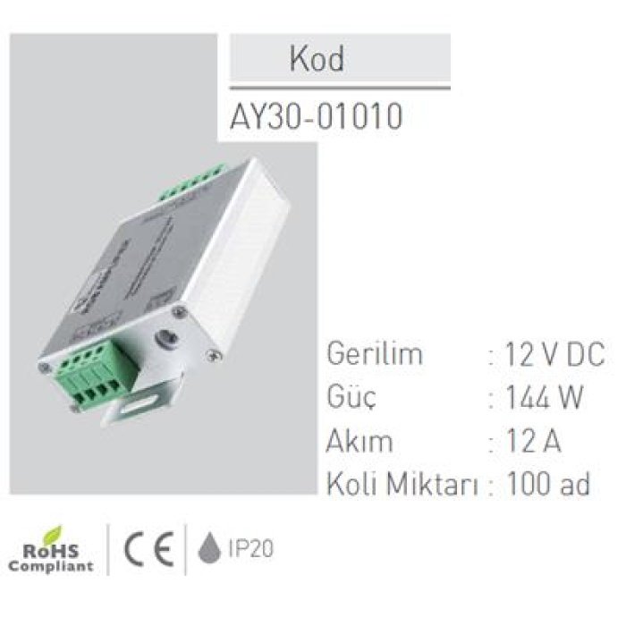 Ack RGB Sinyal Güçlendirici AY30-01010