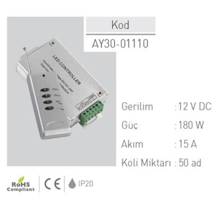Ack RGB Avize Kumandası AY30-01110