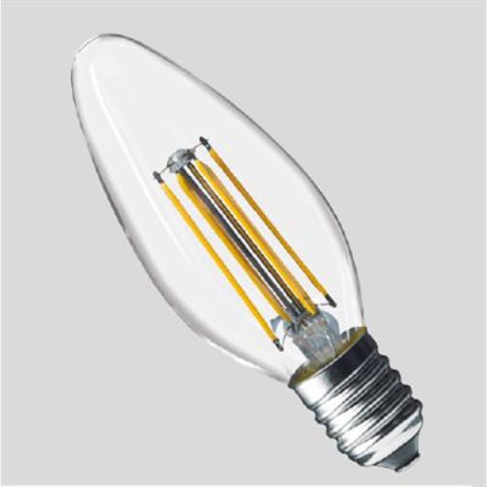 Ack 4W 440LM E14 3000K C35 Rustik Led Ampul AA36-00410