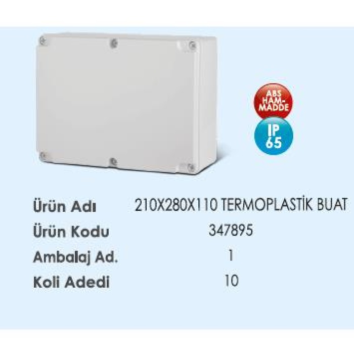 Ars 210x280x110 Termoplastik Buat