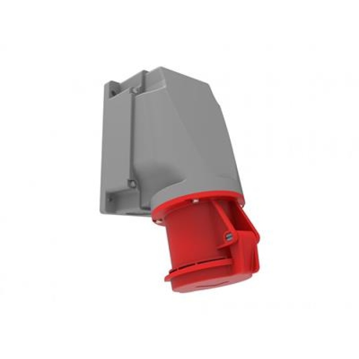 Bemis 5/63A. 90° Eğik Duvar Priz (3P+E+N) 380V. 50/60 Hz. 6h CEE Norm Seri IP44