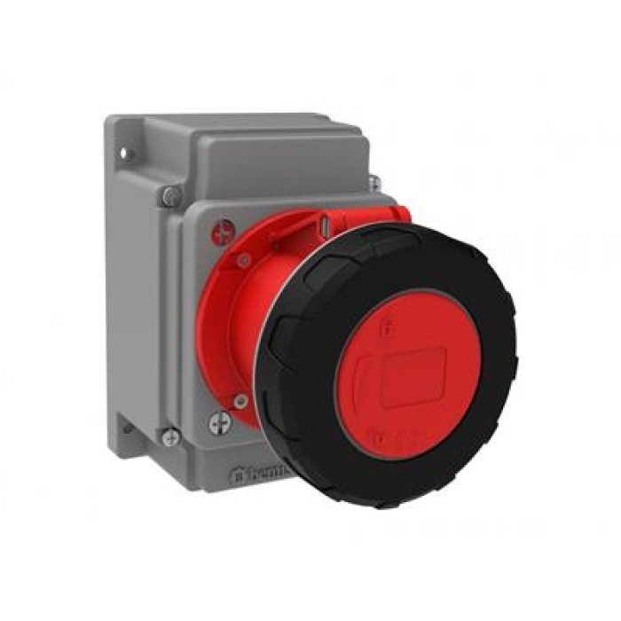 Bemis 5/63A. Duvar Priz (3P+E+N) 380V. 50/60 Hz. 6h CEE Norm Seri IP67