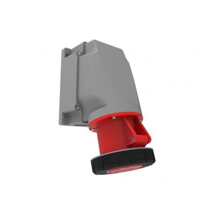 Bemis 5/63A. 90° Eğik Duvar Priz (3P+E+N) 380V. 50/60 Hz. 6h CEE Norm Seri IP67