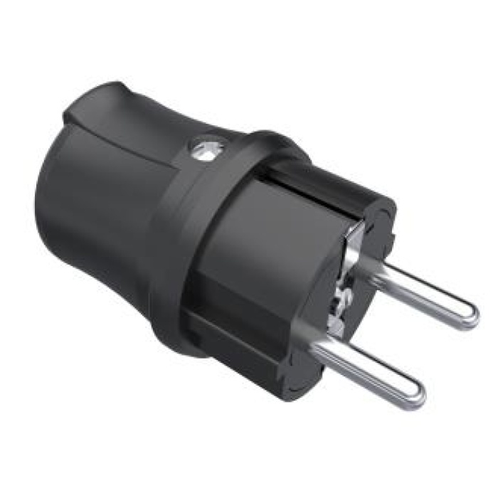 Bemis Monofaze Plastik 1x16A. (2P+E) 200/250V. IP 44 Düz Fiş