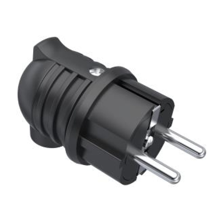 Bemis Monofaze Plastik 1x16A. (2P+E) 200/250V. IP 44 Eğik Fiş