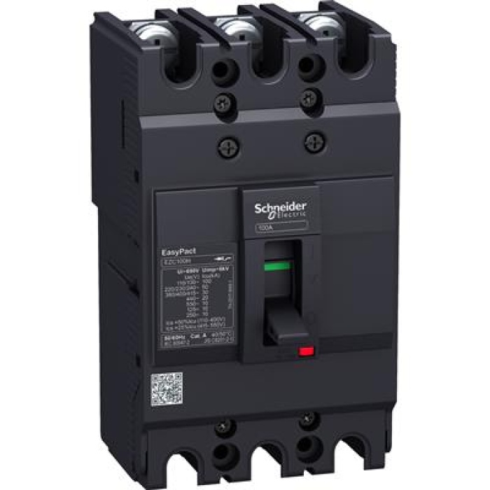 Schneider EasyPact EZC 3P 30 kA 220/240 V 80 A MCCB Kompakt Şalter