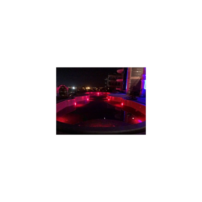 18 Watt Kırmızı Kovansız Smd Led Havuz Lambası 21 Cm Çapındaki Kovana Uyumlu