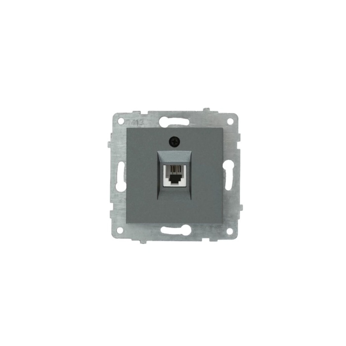 OVİVO GRANO FÜME ÜÇLÜ SET TOPRAKLI PRİZ+NÜMERİS+TV PRİZİ+ÜÇLÜ ÇERÇEVE