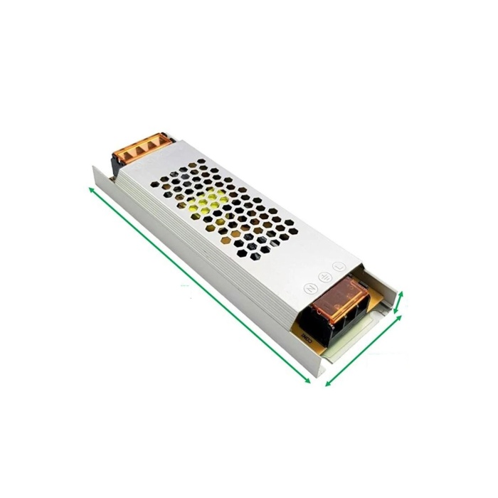 12 Volt 33 AMPER ULTRASLİM Trafo Metal Kasa Güç Kaynağı