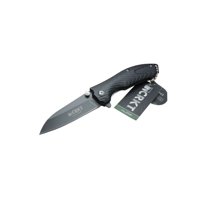 CRKT CR0249-BK Siyah Kamp Çakı 18 cm - Plastik Sap, Otomatik, Kılıflı, Kutulu