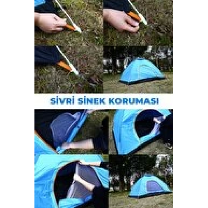 Otomatik Havada Açılan Su Geçirmez Çadır 4 Kişilik