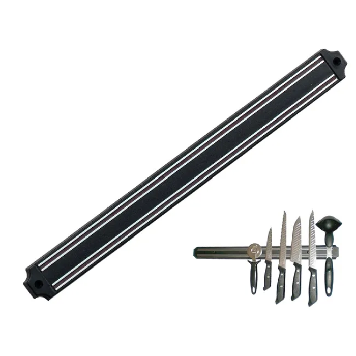 Mıknatıslı Bıçak Tutucu Stand - 49 Cm, Siyah