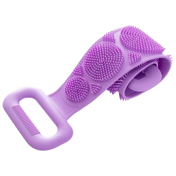 70 cm Çift Taraflı Sırt Kesesi -Silikon Duş Kesesi - Peeling Banyo Kesesi (4915)