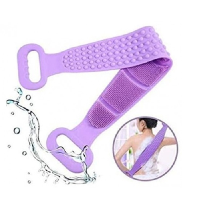 70 cm Çift Taraflı Sırt Kesesi -Silikon Duş Kesesi - Peeling Banyo Kesesi (4915)