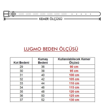 Hakiki 100% Deri Erkek Kemer Kareli Bordo 4,5 cm Lugmo