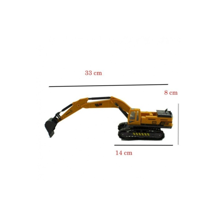 Oyuncak Excavator Oyuncak Kepçe Sürtmeli 33 Cm
