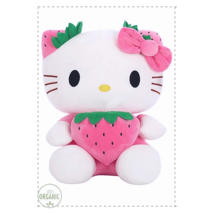 Hello Kitty Peluş Büyük Boy 45 Cm Pembe/mor/kırmızı Kız Cocuk Erkek Cocuk Oyuncak Egitici Oyuncak E