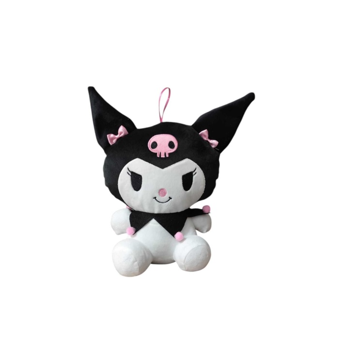 Kawaii Sanrio Sakura Kuromi Peluş Oyuncak 35 Cm Uyku Arkadaşım
