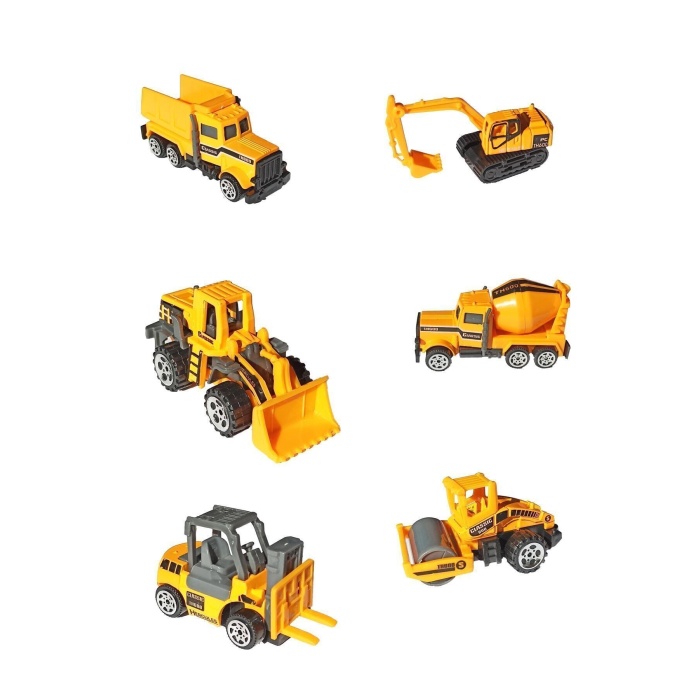 ysfx İş Makinaları 6 Lı Oyuncak İş Makinaları Seti Life Sell 721051