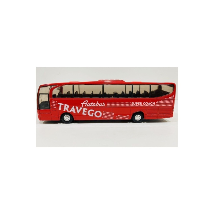 Benz Travego Metal Otobüs Die Cast Kapı Açılır Orjinal Kırmızı