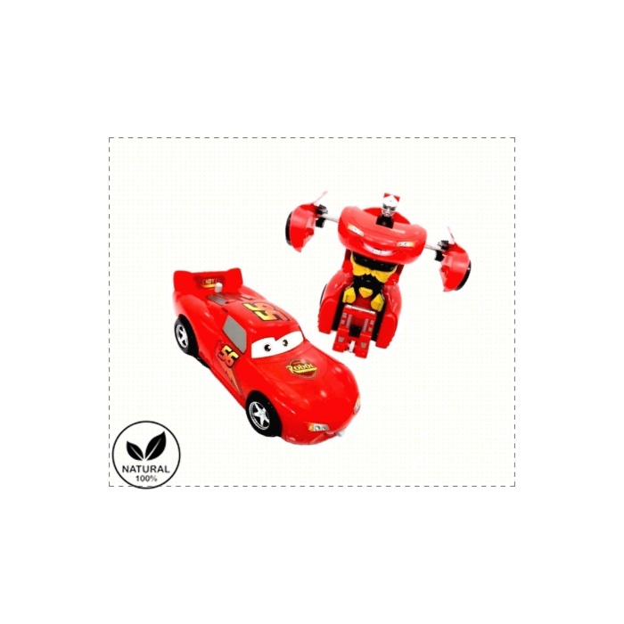 Tek Tuşla Robota Dönüşen Cars Şimşek Mcqueen Çek Bırak Araba Kız Cocuk Erkek Cocuk Oyuncak Egitici