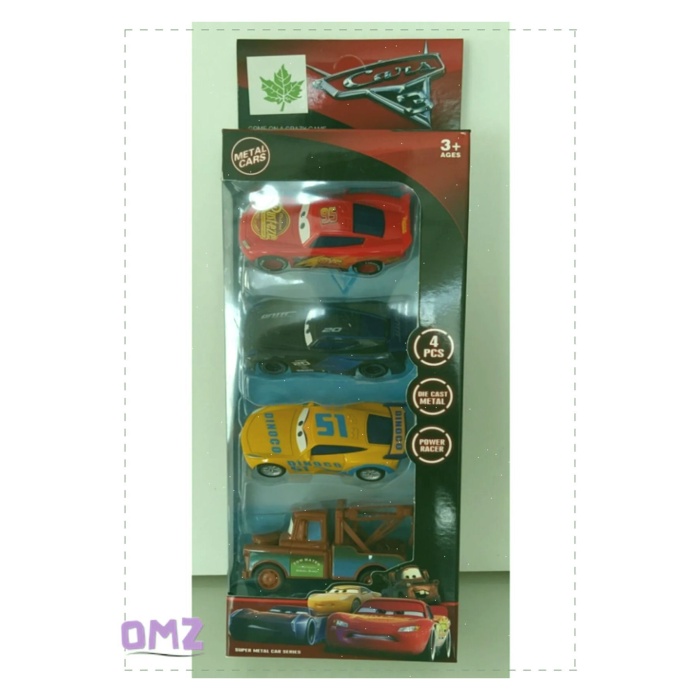 Cars 4lü Metal Arabalar Şimşek Mcqueen Jackson Storm Cruz Ramirez Çekici Mater Kız Cocuk Erkek Cocu