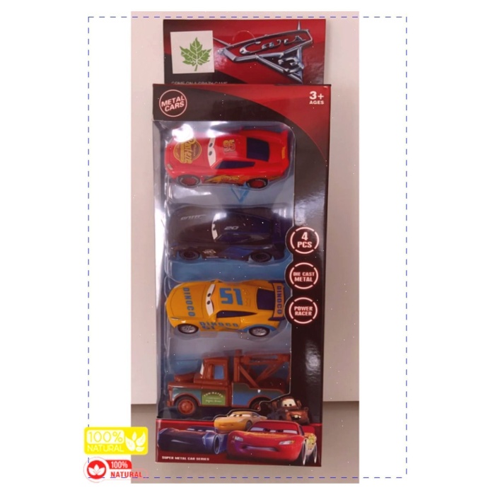Cars 4lü Metal Arabalar Şimşek Mcqueen Jackson Storm Cruz Ramirez Çekici Mater Kız Cocuk Erkek Cocu