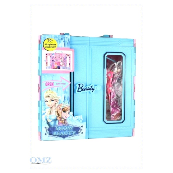 Frozen Elsa Anna Elbise Gardrobum Karlar Kraliçesi Kıyafet Dolabım Kız Cocuk Egitici Oyuncaklar