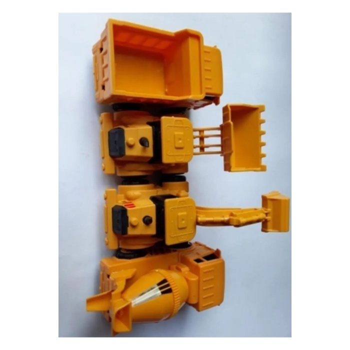 Dozer Kepçe Excavator 4 Adet Kırılmaz Sağlam Oyuncaklar Hareketli Bölümler Kamyon Mikser