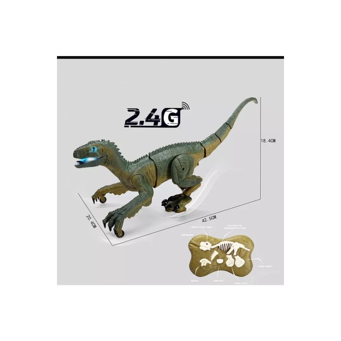 Uzaktan Kumandalı Şarjlı Akıllı Velociraptor Dinozor 2.4ghz. Uzaktan Kumandalı Şarzlı Dinozor