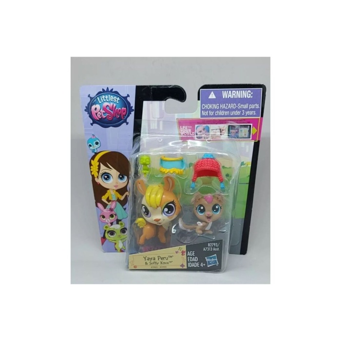 yaya ve softly 2li miniş aksesuarlı oyuncak littlest pets orijinal