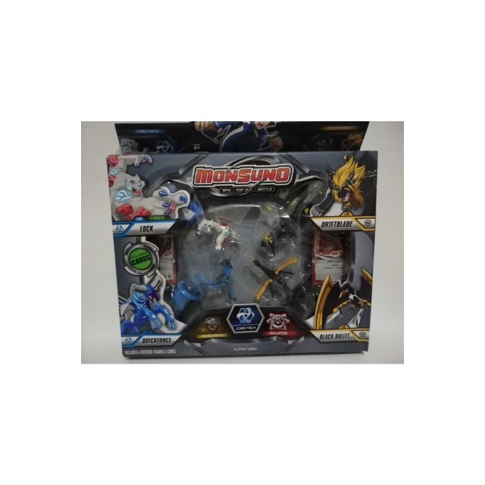 Monsuno 4 Lü Figür Karakterler Ve Fırlatıcı