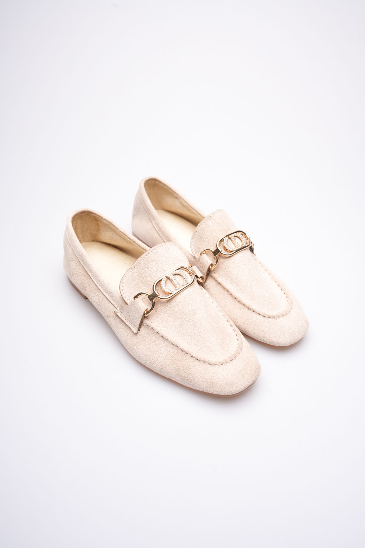 Kadın Süet Bej Günlük Ayakkabı TR27MS01B