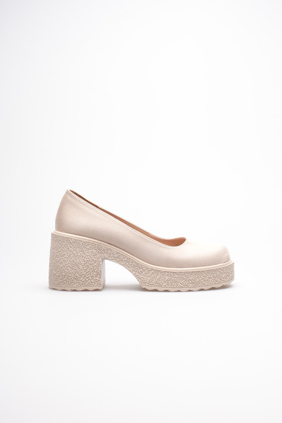 Kadın Bej Süet Günlük Ayakkabı TR06MS04F