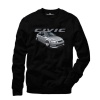 Tshirthane Honda civic Sweatshirt Uzunkollu