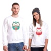 Tshirthane Owl Baykuş  Sevgili Kombinleri Sweatshirt Kombini