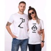 Tshirthane Heart Key Sevgili Kombinleri Tshirt Kombini