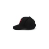 Kırmızı Yıldız Nakışlı Siyah Şapka