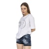 Kadın Oversize Moon & Sun Baskılı Tshirt