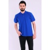 Saks Mavi Basic Polo Yaka Erkek Tshirt