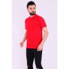 Kırmızı Basic Polo Yaka Erkek Tshirt