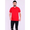 Kırmızı Basic Polo Yaka Erkek Tshirt