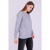 Gri Basic Kadın 2 iplik Sweatshirt